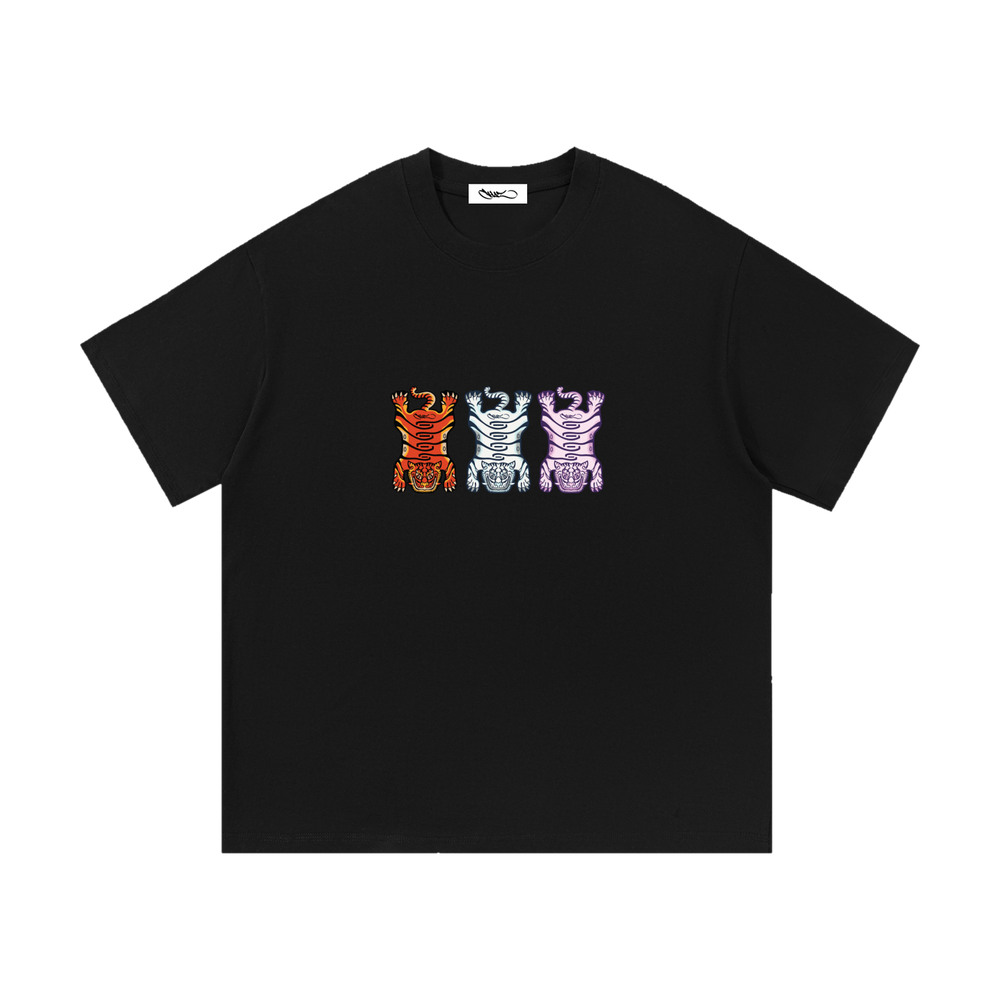 Black Tuned Tiger tee, front