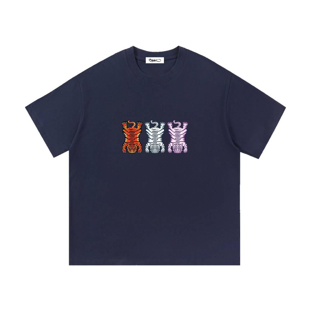 Navy Tuned Tiger tee, front