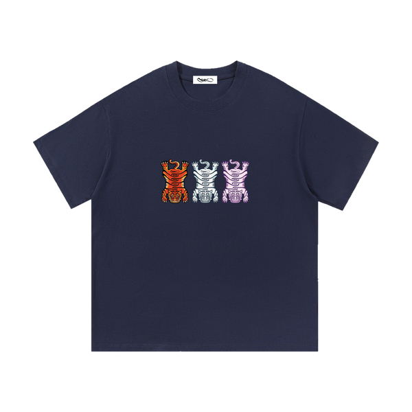 Navy Tuned Tiger tee, front