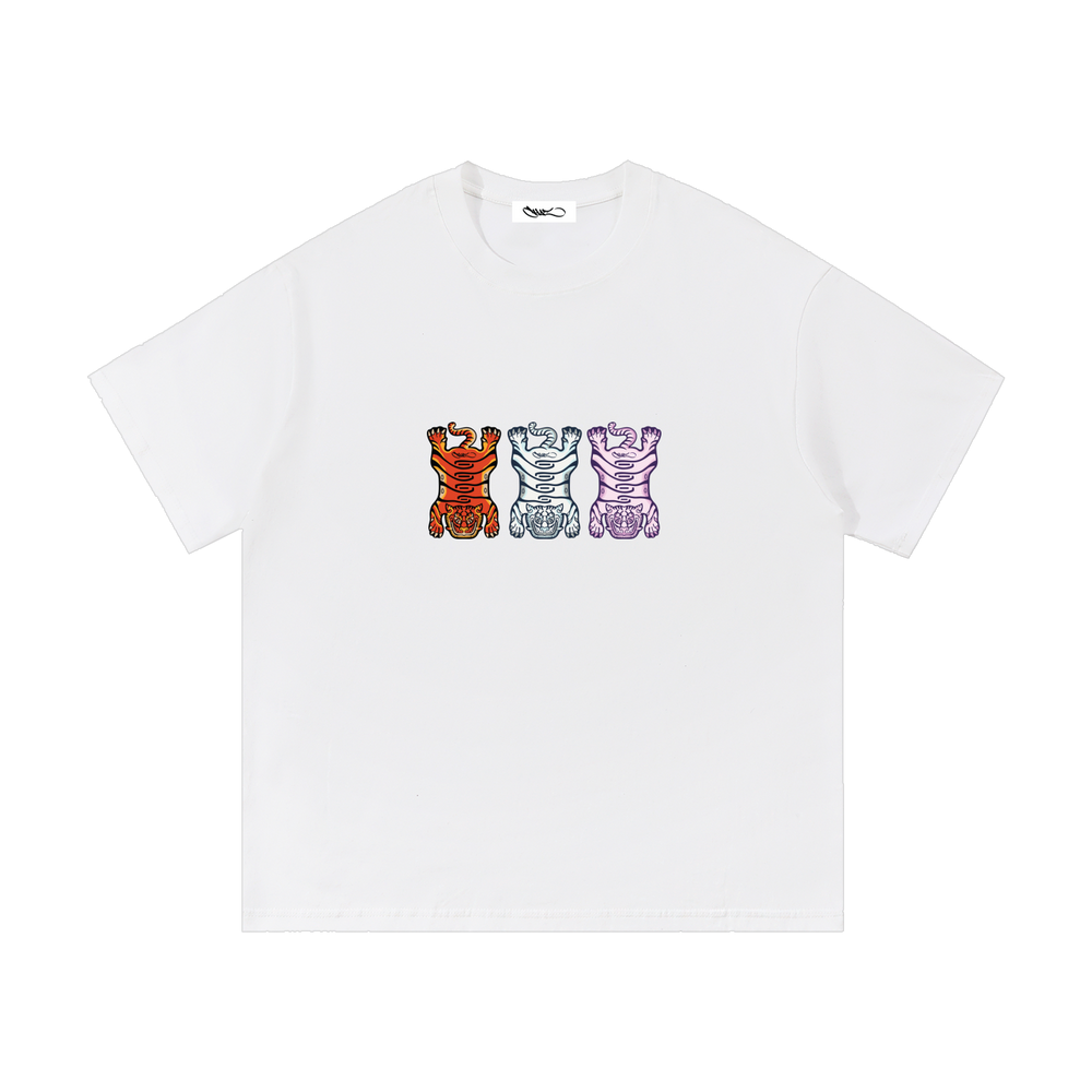 White Tuned Tiger tee, front