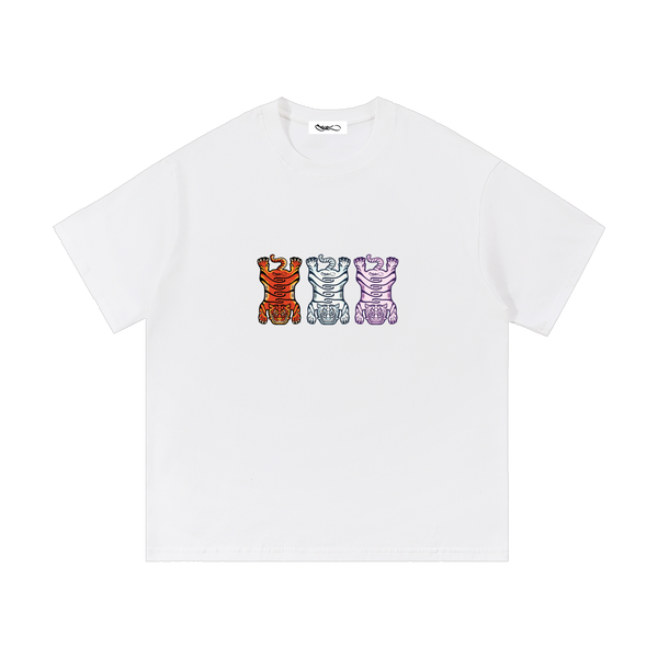 White Tuned Tiger tee, front